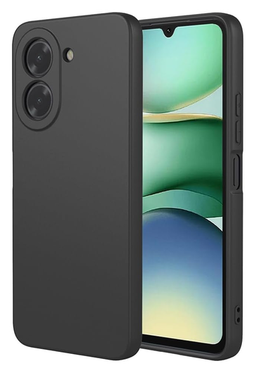 Xiaomi Redmi A5 Hoesje Dun TPU Back Cover Matte Zwart afbeelding 2