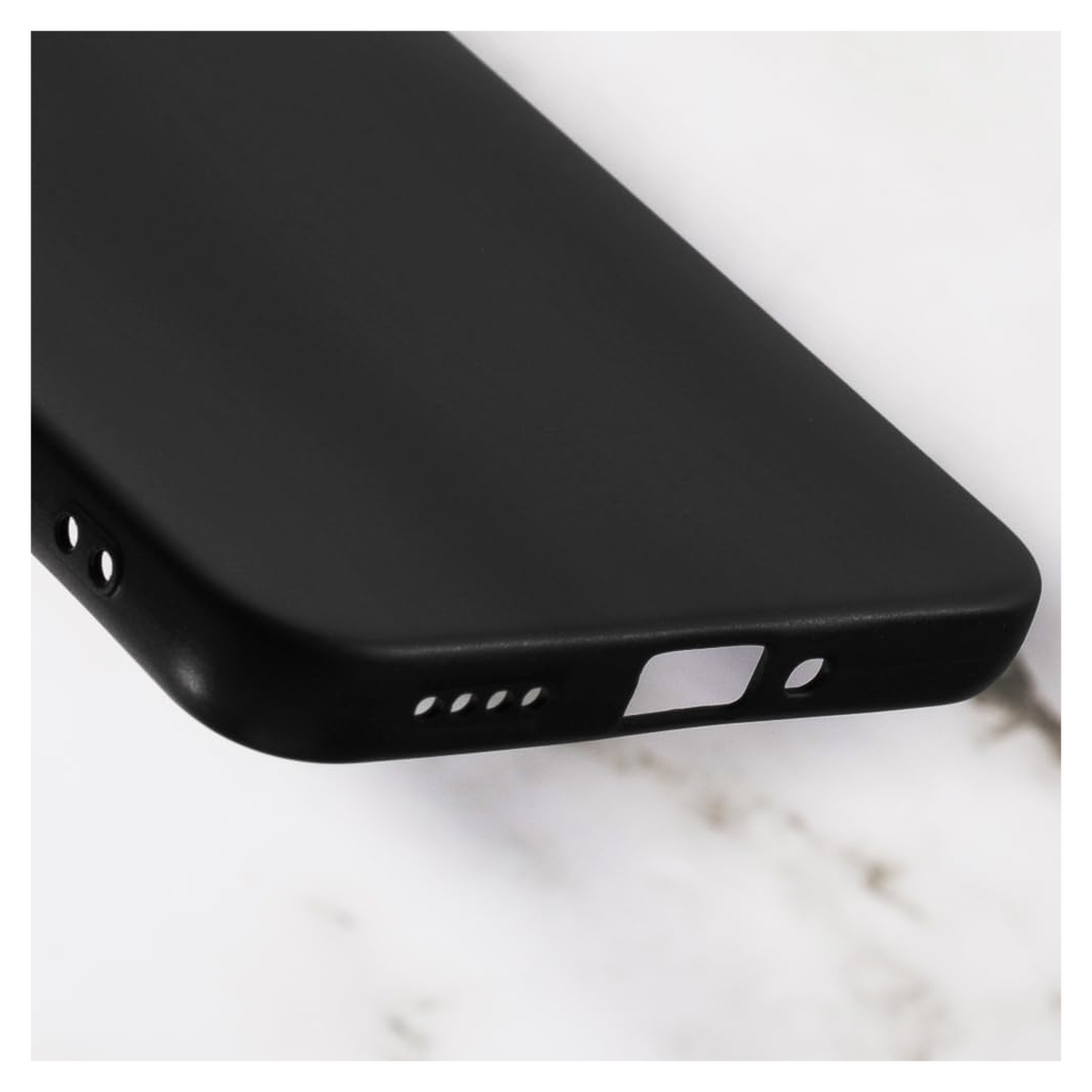 Realme 14X Hoesje Dun TPU Back Cover Matte Zwart afbeelding 5