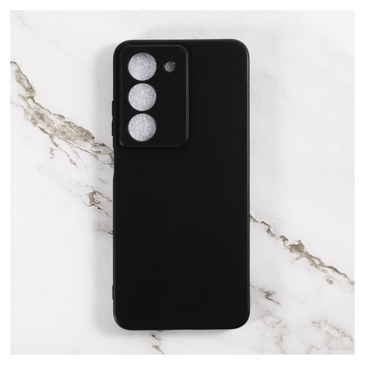 Realme 14X Hoesje Dun TPU Back Cover Matte Zwart afbeelding 2