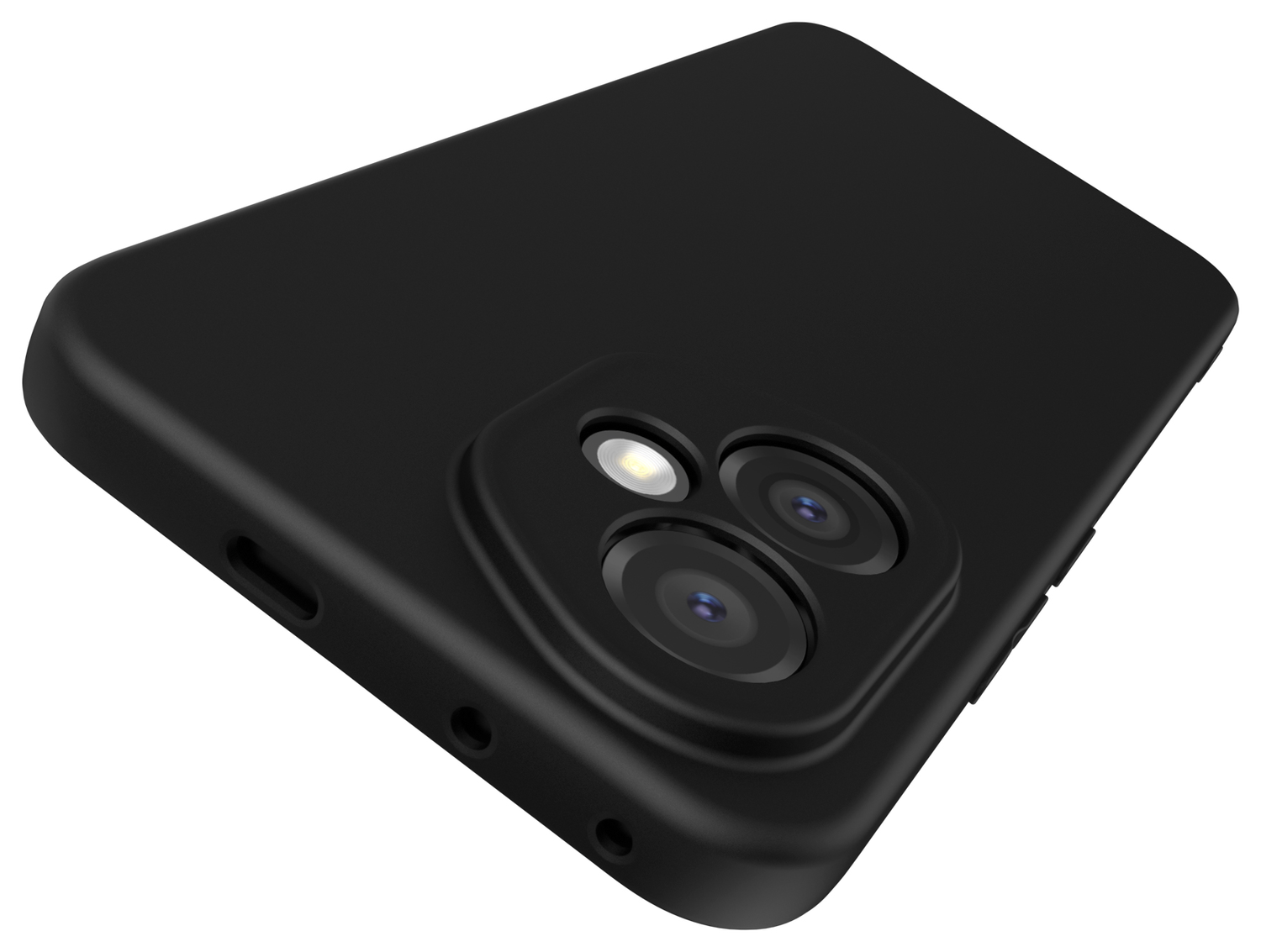 Honor 400 Hoesje Dun TPU Back Cover Matte Zwart afbeelding 5
