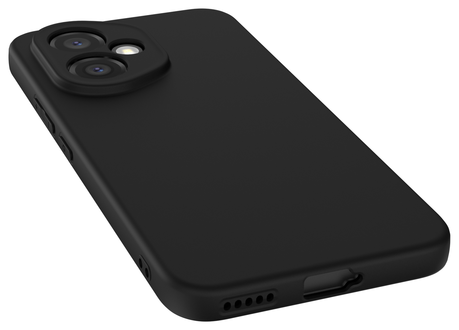 Honor 400 Hoesje Dun TPU Back Cover Matte Zwart afbeelding 6