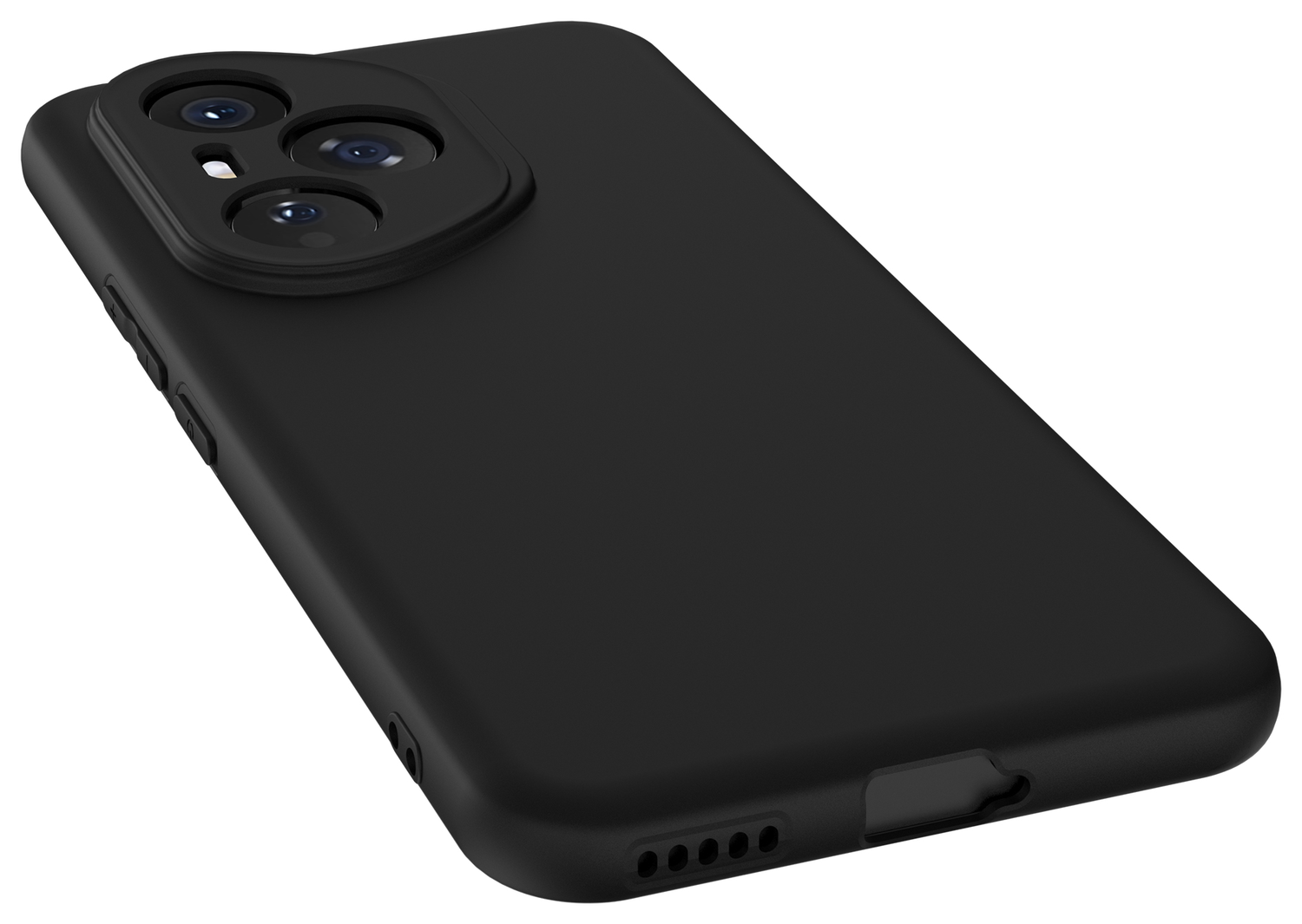 Honor 400 Pro Hoesje Dun TPU Back Cover Matte Zwart afbeelding 6