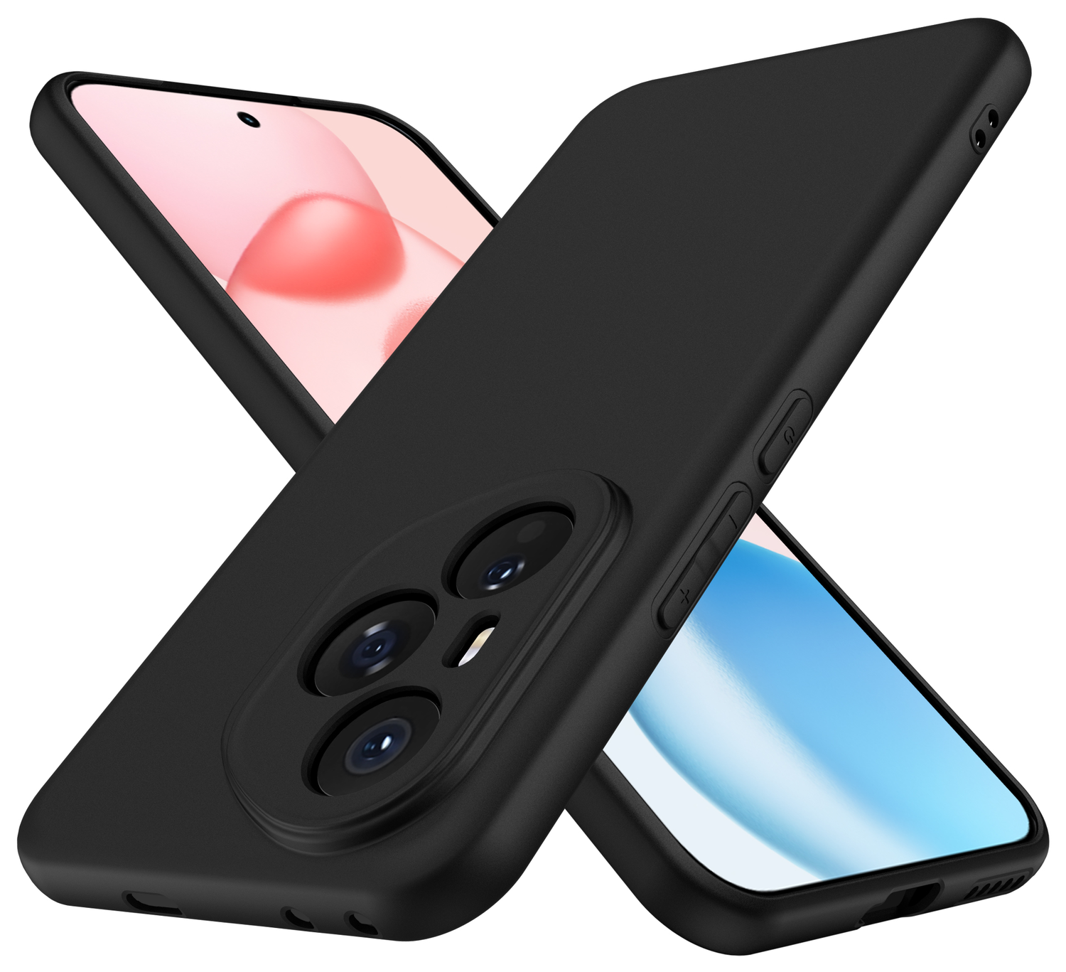Honor 400 Pro Hoesje Dun TPU Back Cover Matte Zwart afbeelding 2