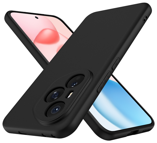 Honor 400 Pro Hoesje Dun TPU Back Cover Matte Zwart afbeelding 2