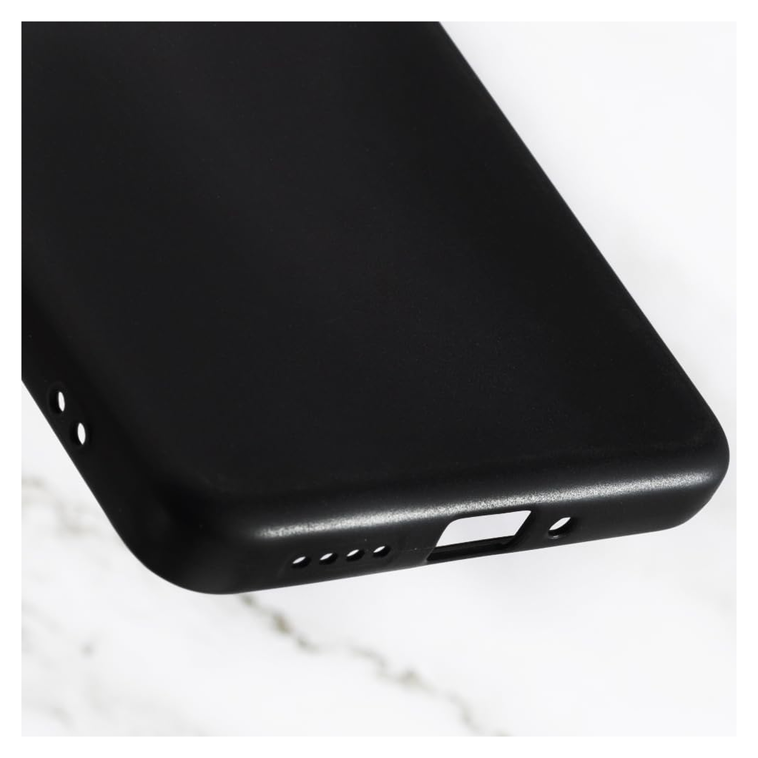 Realme GT 7T Hoesje Dun TPU Back Cover Matte Zwart afbeelding 5