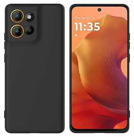 Motorola Moto G86 Hoesje Dun TPU Back Cover Matte Zwart afbeelding