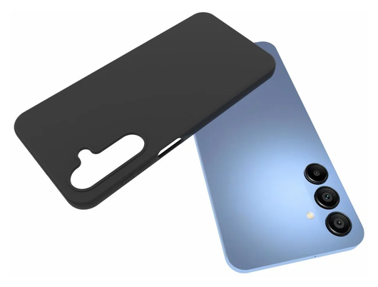 Samsung Galaxy A17 Hoesje Dun TPU Back Cover Matte Zwart afbeelding 3