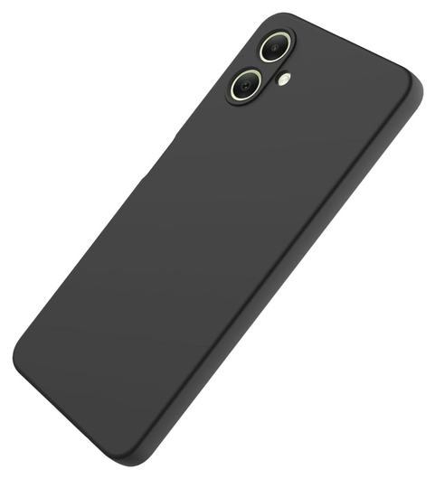 Samsung Galaxy A07 Hoesje Dun TPU Back Cover Matte Zwart afbeelding 2