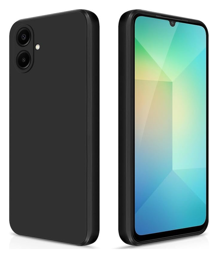 Samsung Galaxy A07 Hoesje Dun TPU Back Cover Matte Zwart afbeelding 1