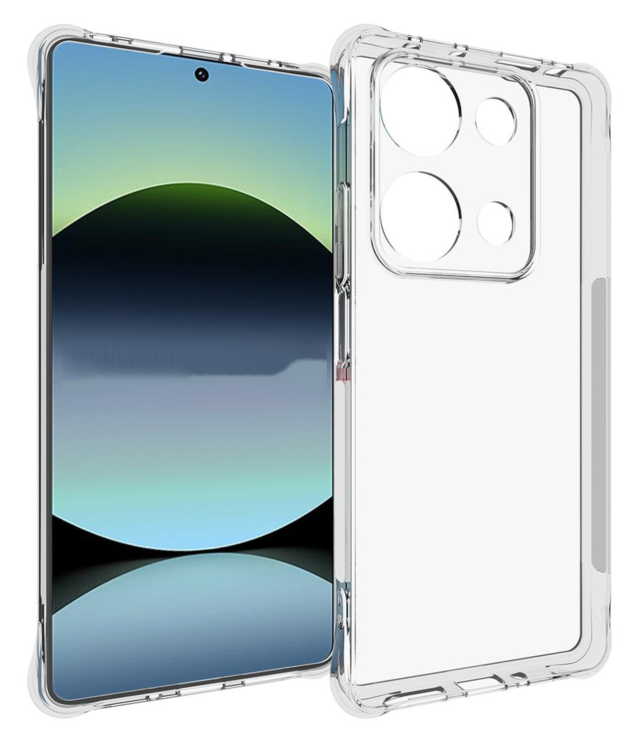 Xiaomi Redmi Note 14S Hoesje Schokbestendig en Dun TPU Back Cover Transparant afbeelding 1