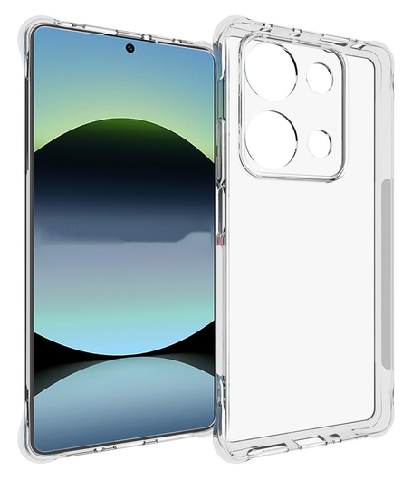 Xiaomi Redmi Note 14S Hoesje Schokbestendig en Dun TPU Back Cover Transparant afbeelding 1