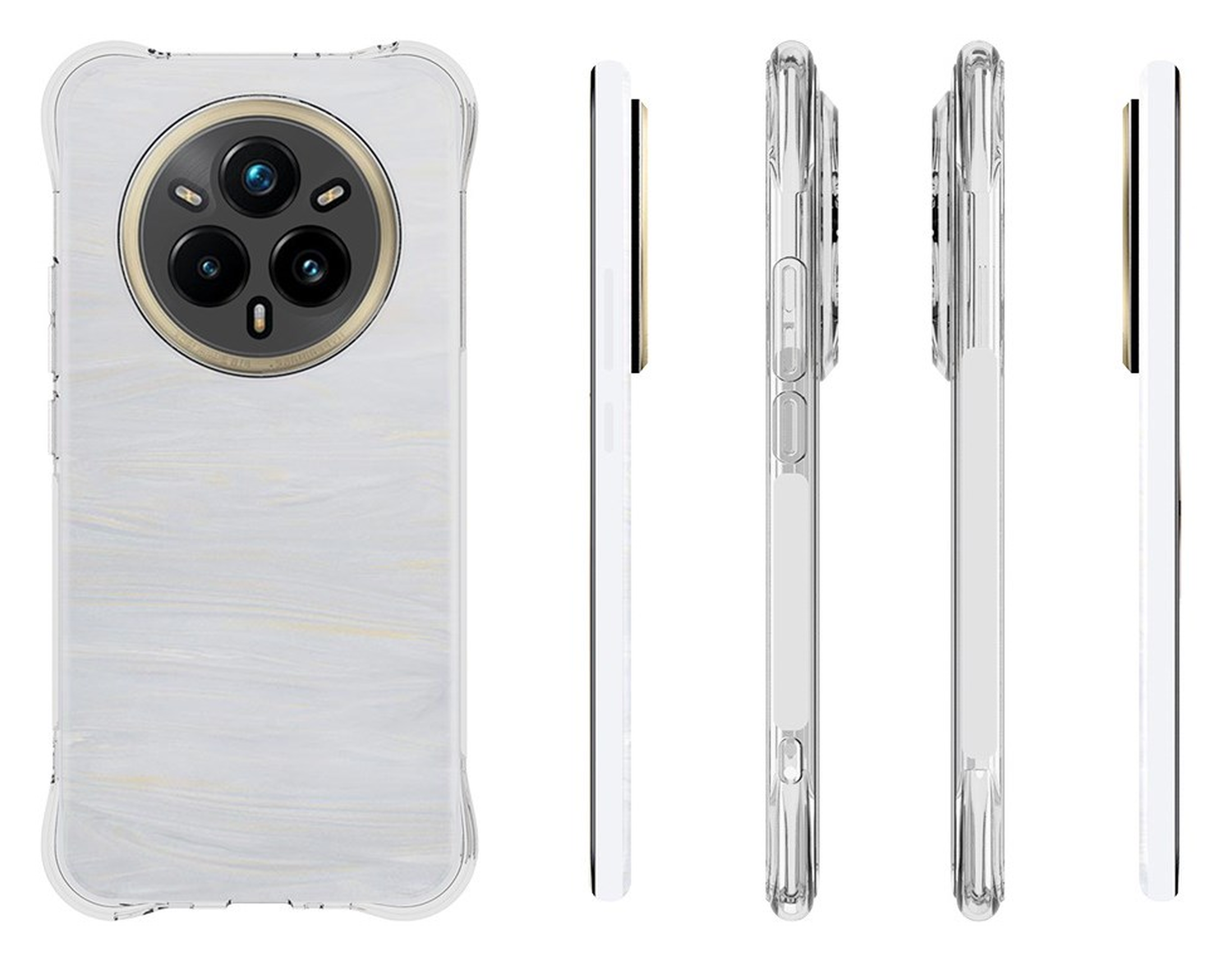 Realme 14 Pro Plus Hoesje Schokbestendig en Dun TPU Back Cover Transparant afbeelding 6