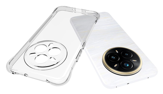 Realme 14 Pro Plus Hoesje Schokbestendig en Dun TPU Back Cover Transparant afbeelding 2