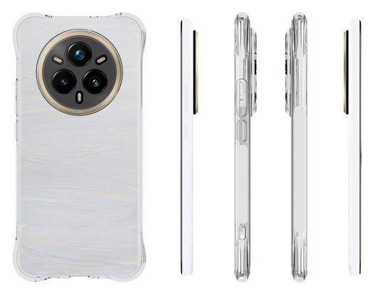 Realme 14 Pro Plus Hoesje Schokbestendig en Dun TPU Back Cover Transparant afbeelding 6