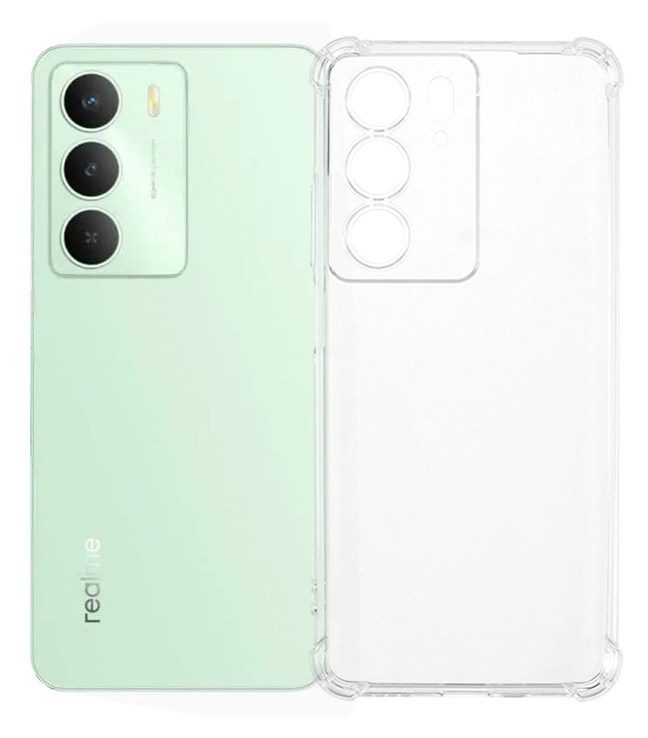 Realme 14X Hoesje Schokbestendig en Dun TPU Back Cover Transparant afbeelding 1
