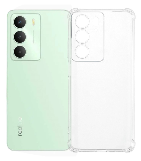 Realme 14X Hoesje Schokbestendig en Dun TPU Back Cover Transparant afbeelding 1