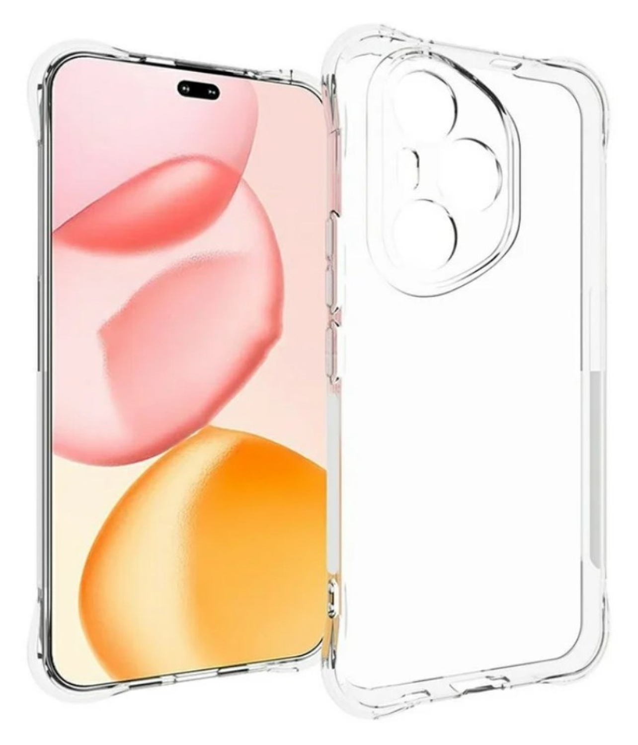 Honor 400 Pro Hoesje Schokbestendig en Dun TPU Back Cover Transparant afbeelding 1