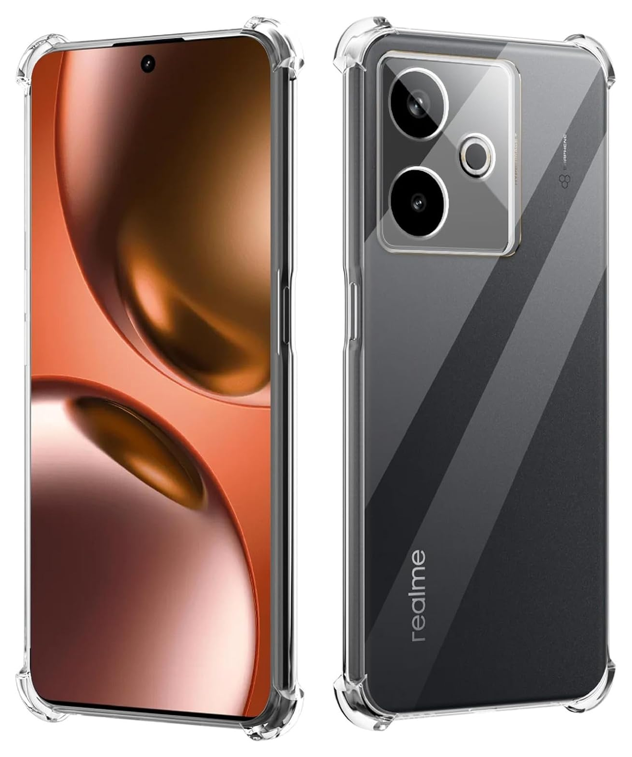 Realme GT 7 Hoesje Schokbestendig en Dun TPU Back Cover Transparant afbeelding 1
