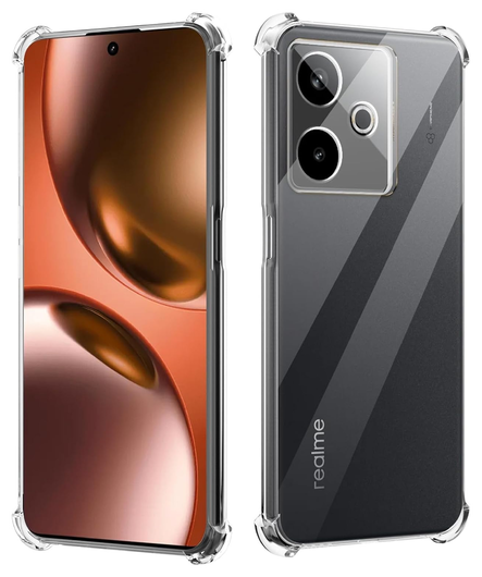 Realme GT 7 Hoesje Schokbestendig en Dun TPU Back Cover Transparant afbeelding 1