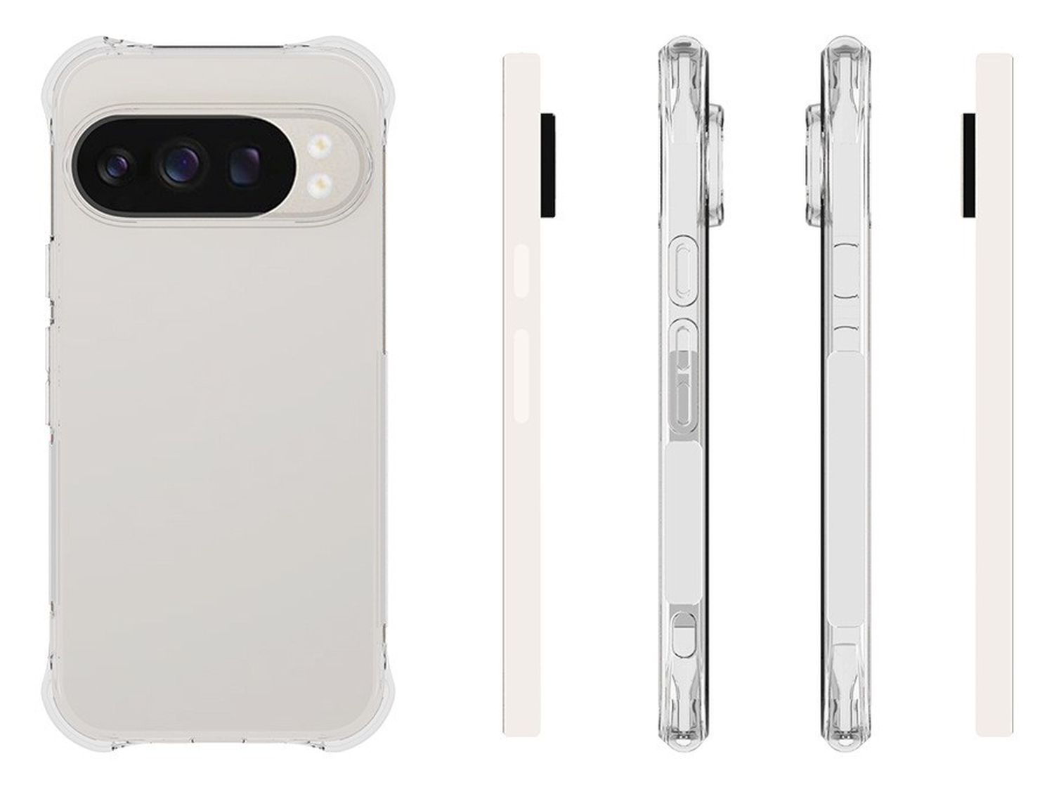 Google Pixel 10 / 10 Pro Hoesje Schokbestendig en Dun TPU Back Cover Transparant afbeelding 5