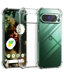 Google Pixel 10 Pro XL Hoesje Schokbestendig en Dun TPU Back Cover Transparant afbeelding