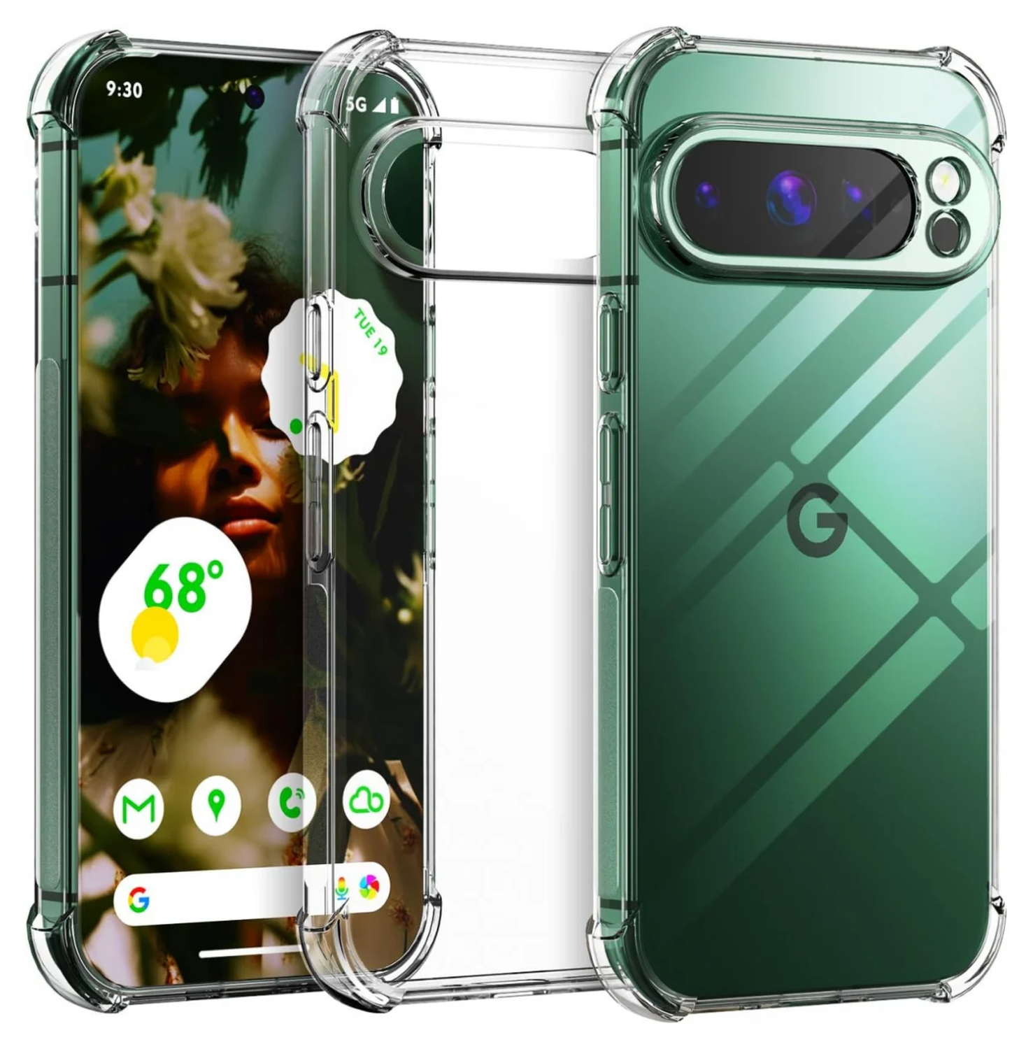 Google Pixel 10 Pro XL Hoesje Schokbestendig en Dun TPU Back Cover Transparant afbeelding 1