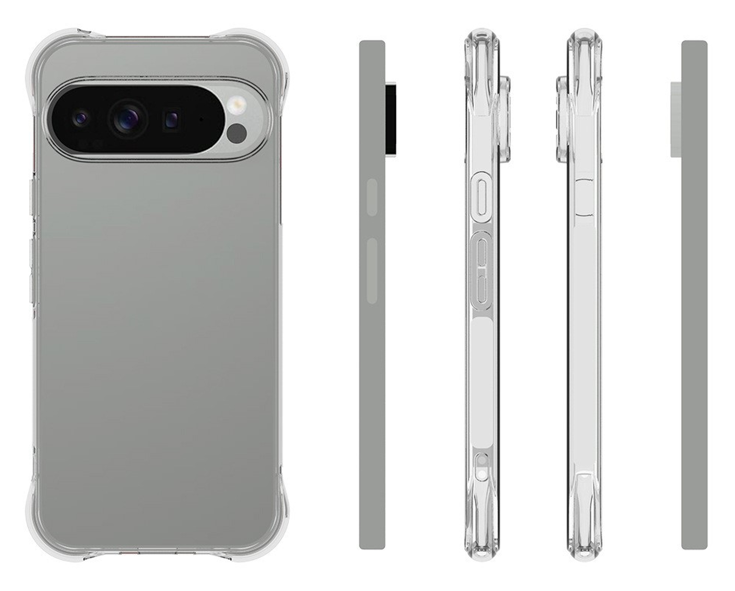 Google Pixel 10 Pro XL Hoesje Schokbestendig en Dun TPU Back Cover Transparant afbeelding 6