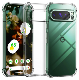 Google Pixel 10 Pro XL Hoesje Schokbestendig en Dun TPU Back Cover Transparant afbeelding