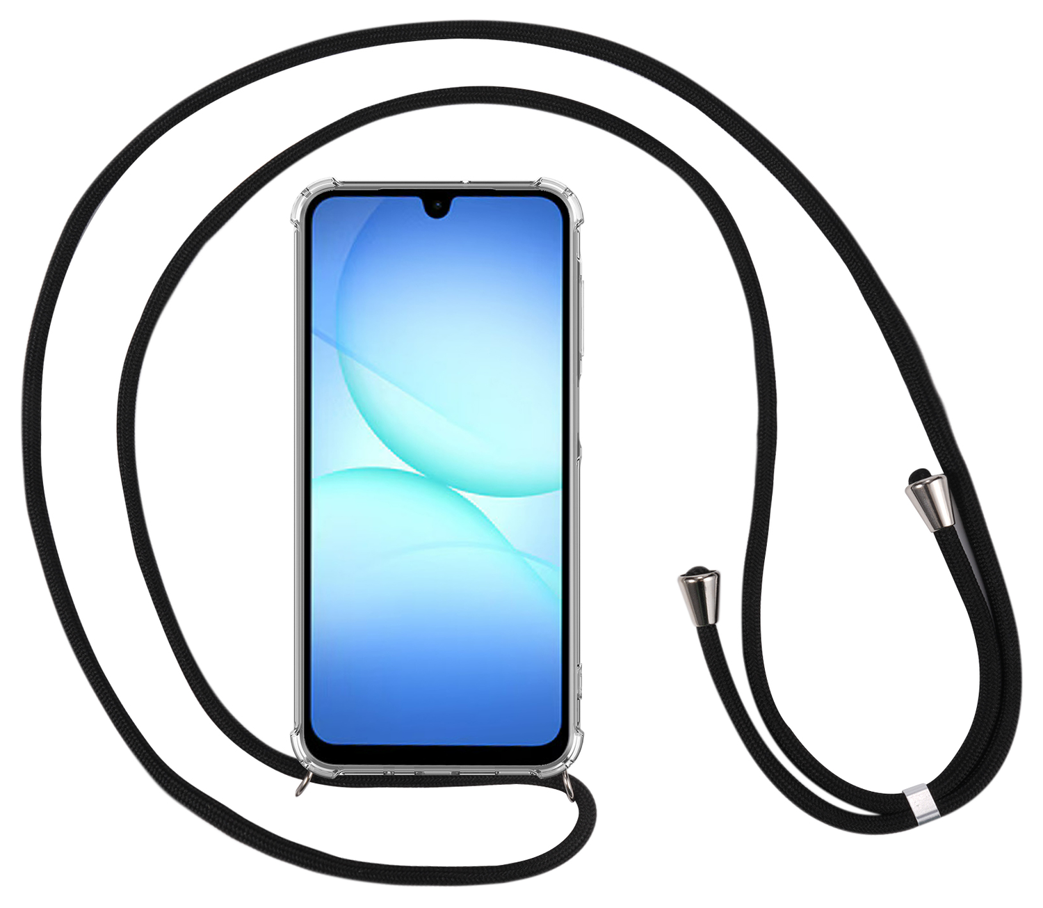 Samsung Galaxy A17 Hoesje met Koord Schokbestendig TPU Transparant afbeelding 14