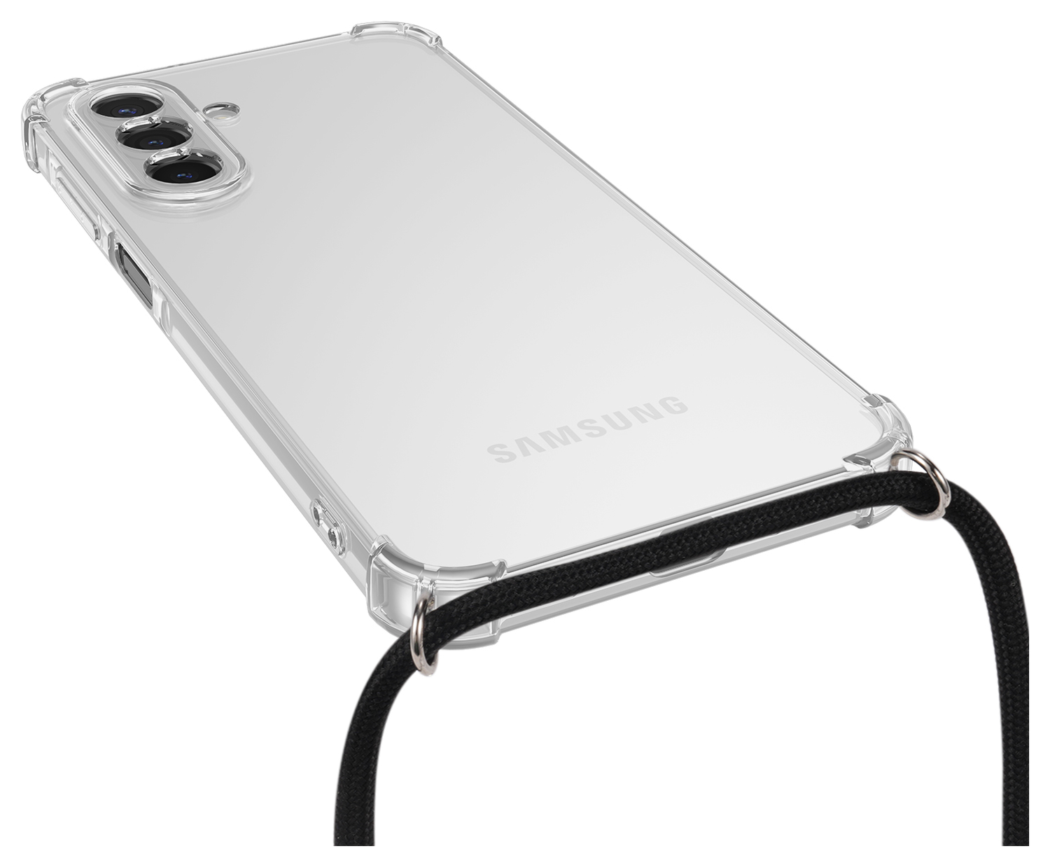 Samsung Galaxy A17 Hoesje met Koord Schokbestendig TPU Transparant afbeelding 17