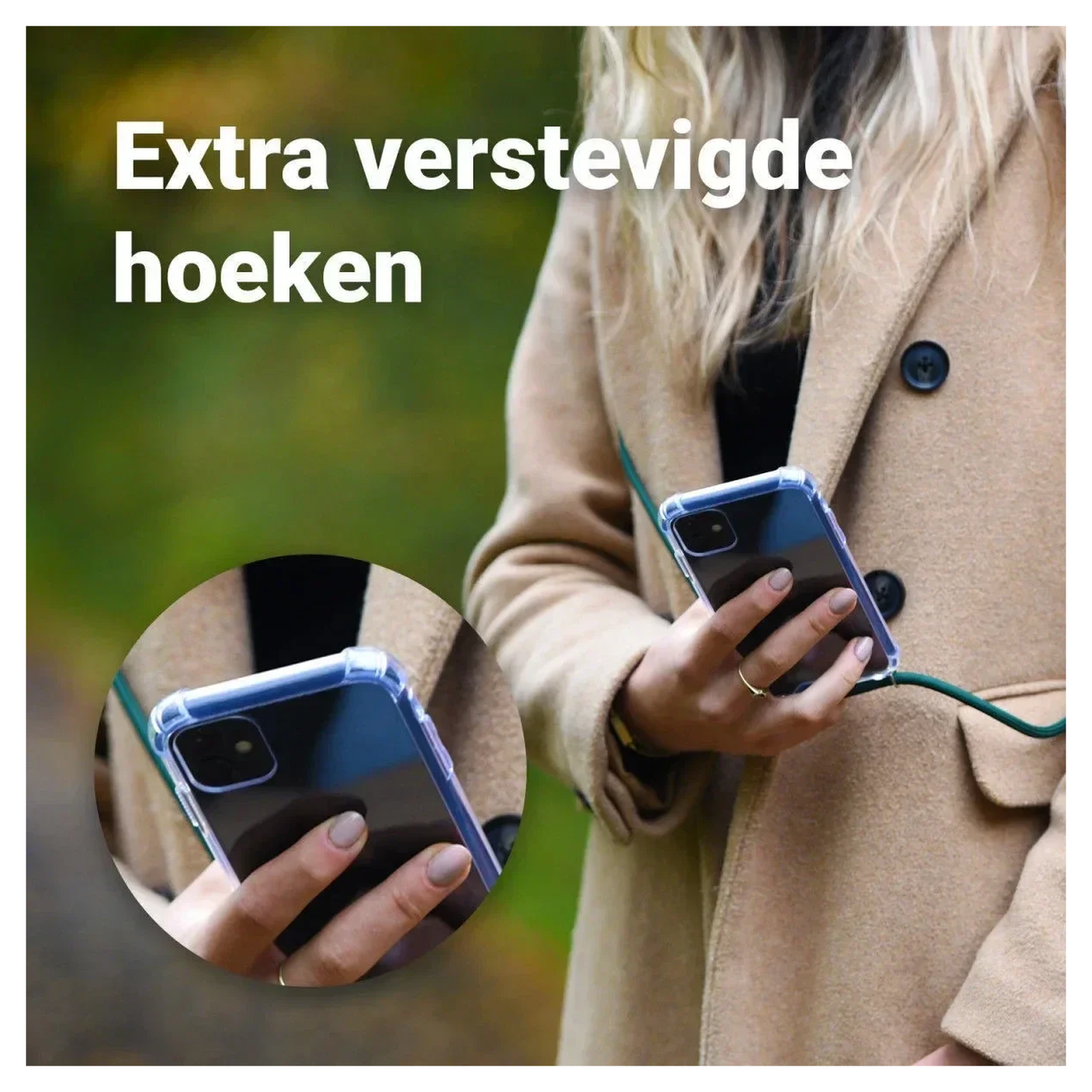 Samsung Galaxy A17 Hoesje met Koord Schokbestendig TPU Transparant afbeelding 10