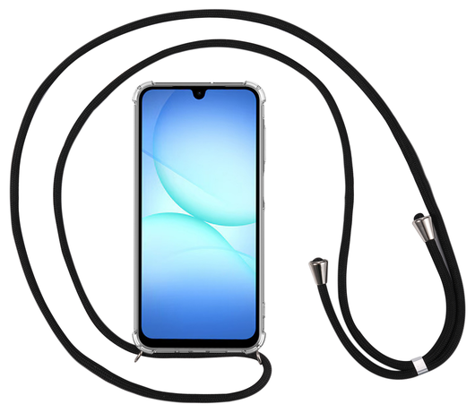 Samsung Galaxy A17 Hoesje met Koord Schokbestendig TPU Transparant afbeelding 14