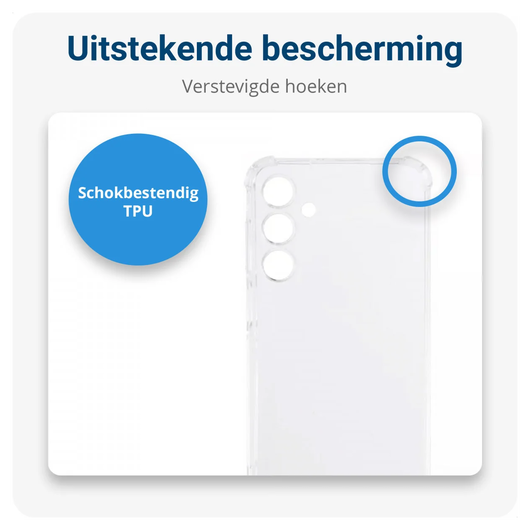 Samsung Galaxy A17 Hoesje met Koord Schokbestendig TPU Transparant afbeelding 4