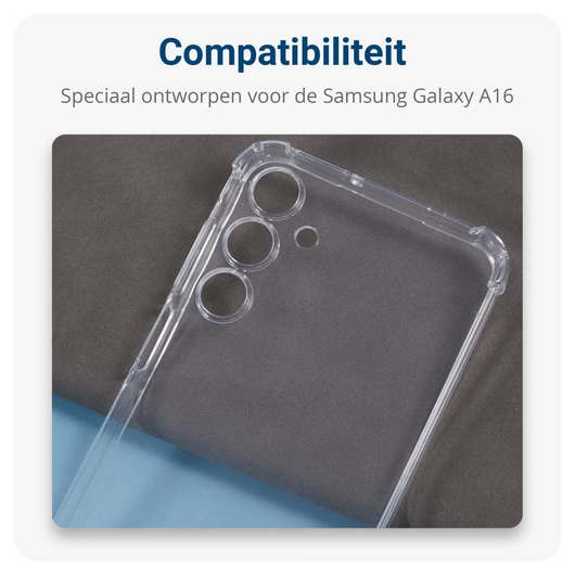 Samsung Galaxy A17 Hoesje met Koord Schokbestendig TPU Transparant afbeelding 6