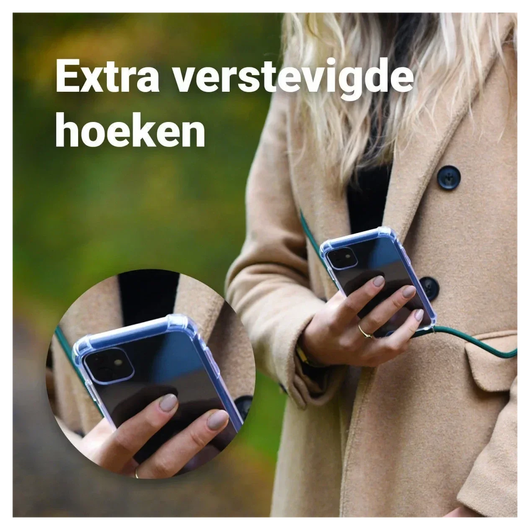 Samsung Galaxy A17 Hoesje met Koord Schokbestendig TPU Transparant afbeelding 10