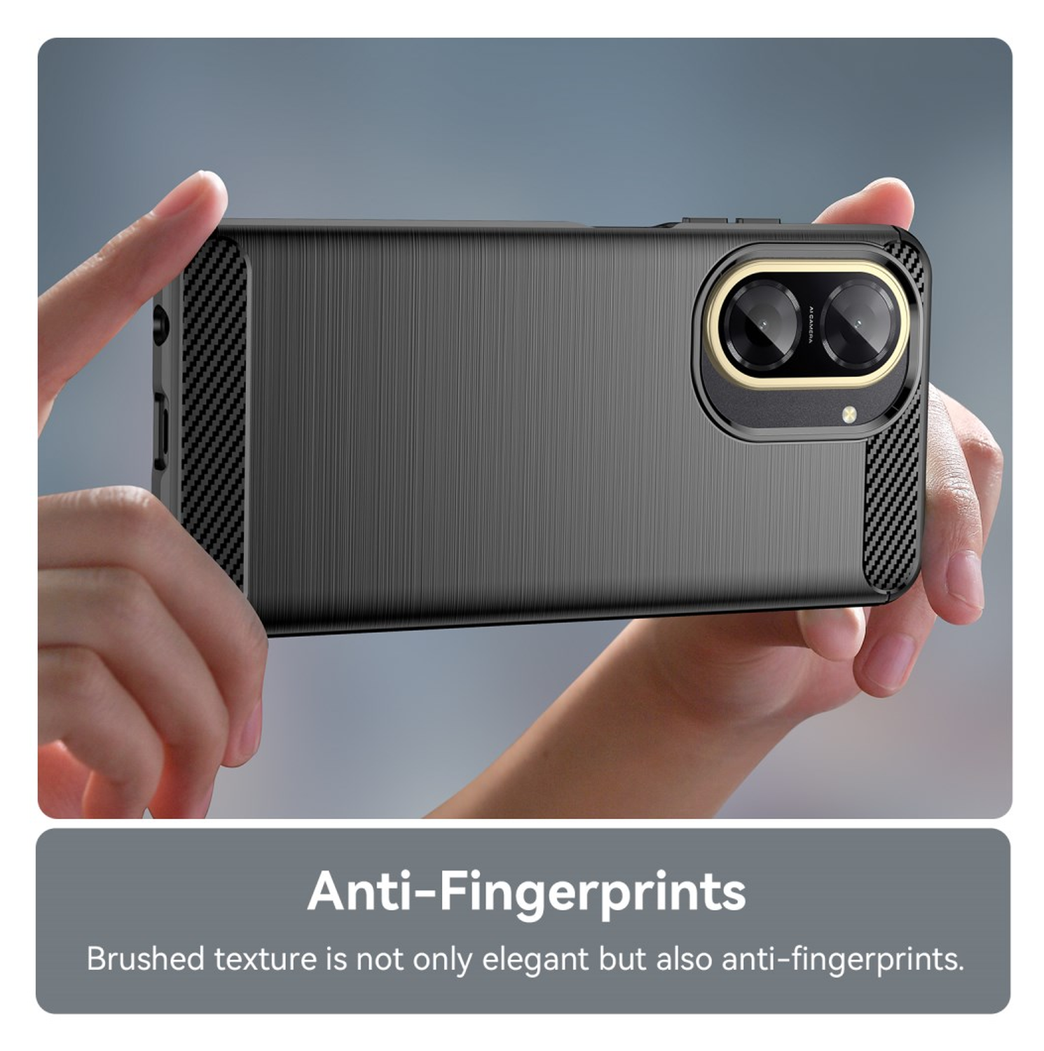 Xiaomi Redmi A5 Hoesje Geborsteld TPU Flexibele Back Cover Zwart afbeelding 6