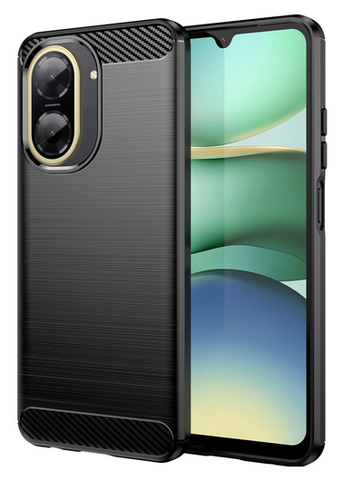 Xiaomi Redmi A5 Hoesje Geborsteld TPU Flexibele Back Cover Zwart afbeelding 1