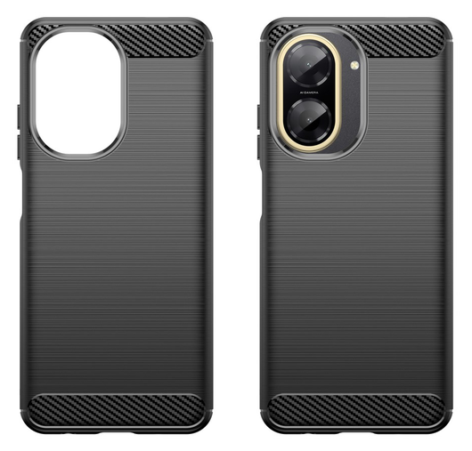 Xiaomi Redmi A5 Hoesje Geborsteld TPU Flexibele Back Cover Zwart afbeelding 2