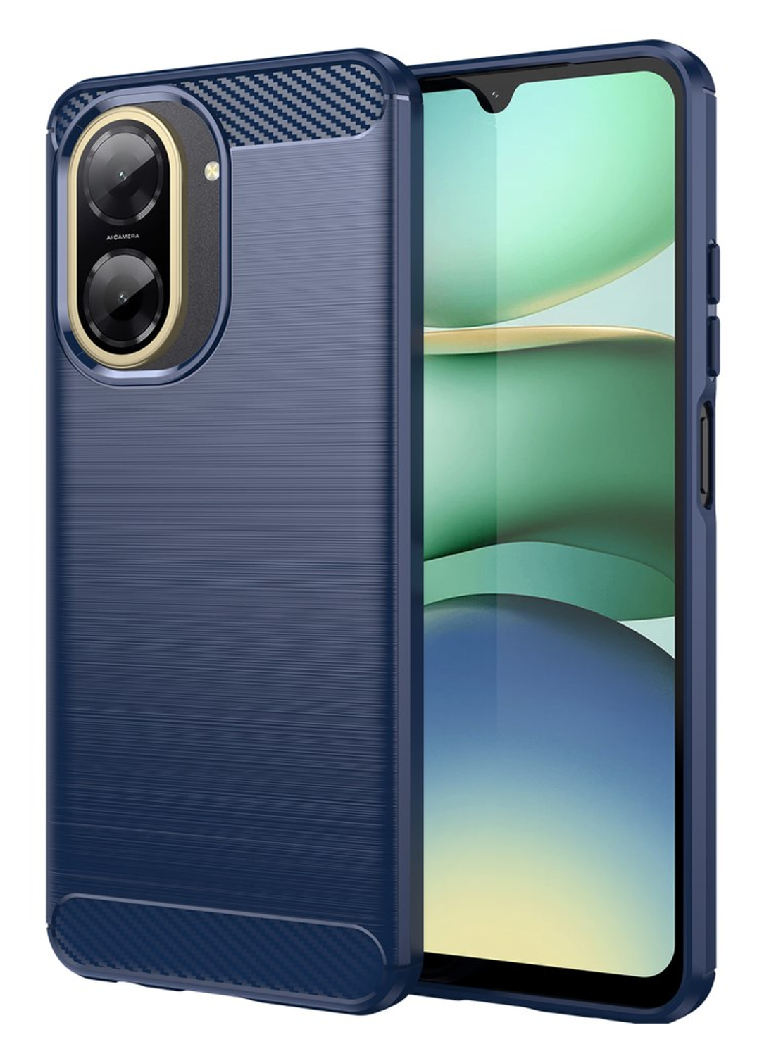 Xiaomi Redmi A5 Hoesje Geborsteld TPU Flexibele Back Cover Blauw afbeelding 1