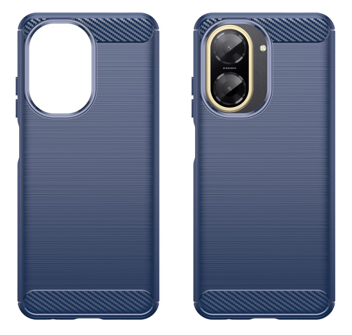 Xiaomi Redmi A5 Hoesje Geborsteld TPU Flexibele Back Cover Blauw afbeelding 2