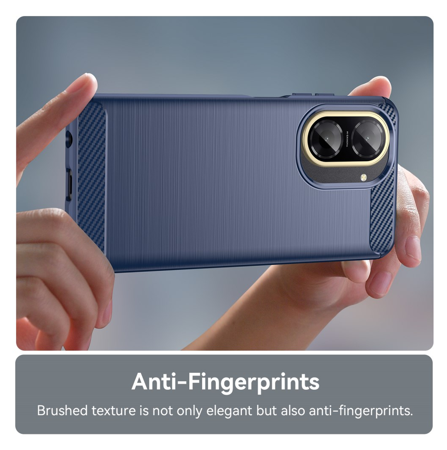 Xiaomi Redmi A5 Hoesje Geborsteld TPU Flexibele Back Cover Blauw afbeelding 6