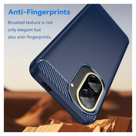 Xiaomi Redmi A5 Hoesje Geborsteld TPU Flexibele Back Cover Blauw afbeelding 4