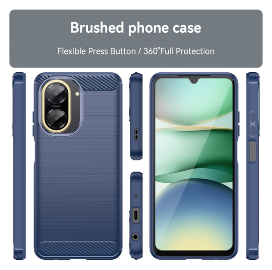 Xiaomi Redmi A5 Hoesje Geborsteld TPU Flexibele Back Cover Blauw afbeelding 8