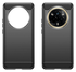 Realme 14 Pro Hoesje Geborsteld TPU Flexibele Back Cover Zwart afbeelding 2