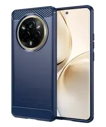 Realme 14 Pro Hoesje Geborsteld TPU Flexibele Back Cover Blauw afbeelding