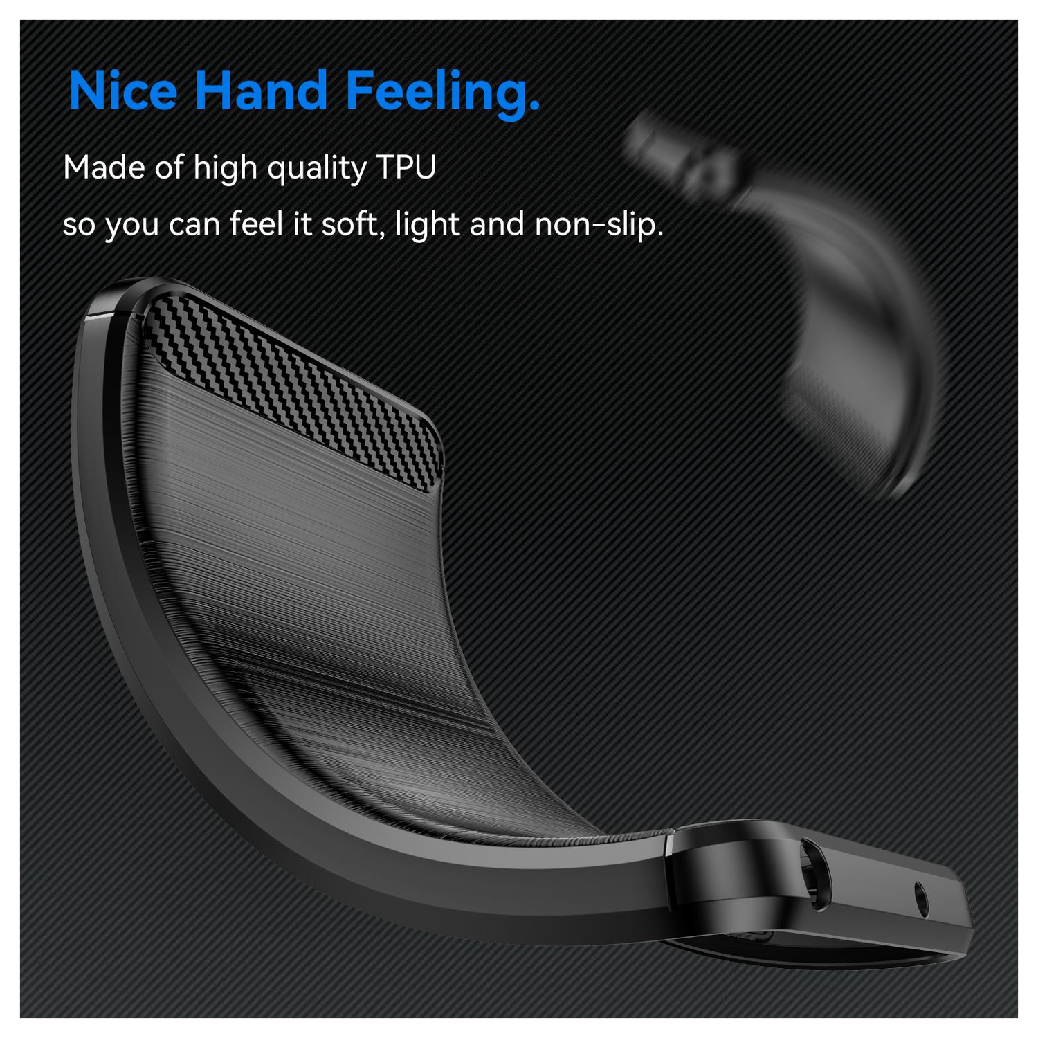 Realme 14 Pro Plus Hoesje Geborsteld TPU Flexibele Back Cover Zwart afbeelding 6