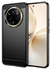 Realme 14 Pro Plus Hoesje Geborsteld TPU Flexibele Back Cover Zwart