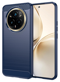 Realme 14 Pro Plus Hoesje Geborsteld TPU Flexibele Back Cover Blauw afbeelding