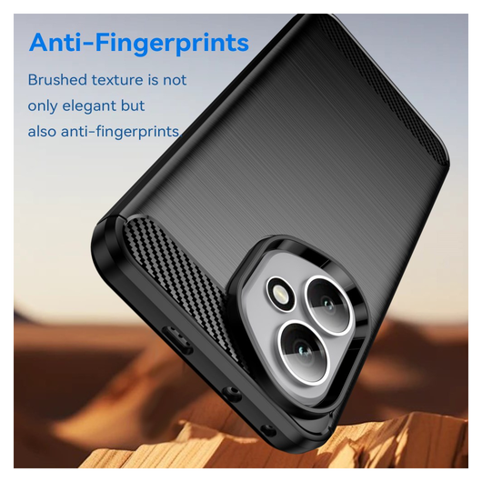 Honor 400 Hoesje Geborsteld TPU Flexibele Back Cover Zwart afbeelding 7