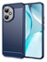 Honor 400 Hoesje Geborsteld TPU Flexibele Back Cover Blauw afbeelding 1